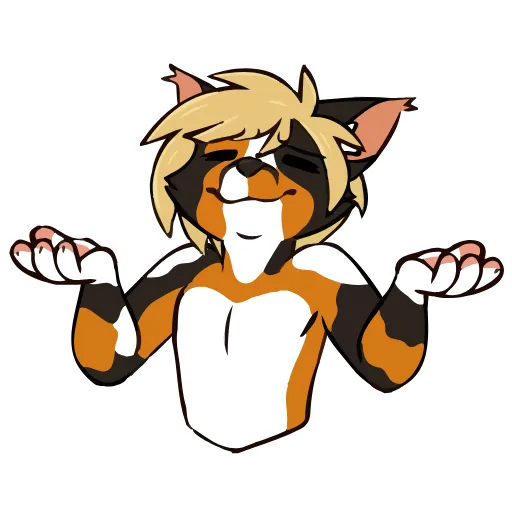 🤷‍♂️ Стикер «Tsuki Animated!» для Telegram