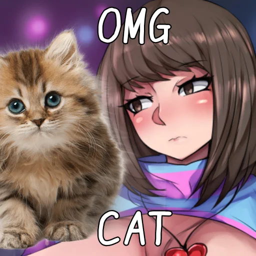 🐱 Стикер «Tsuyomayo moment» для Telegram