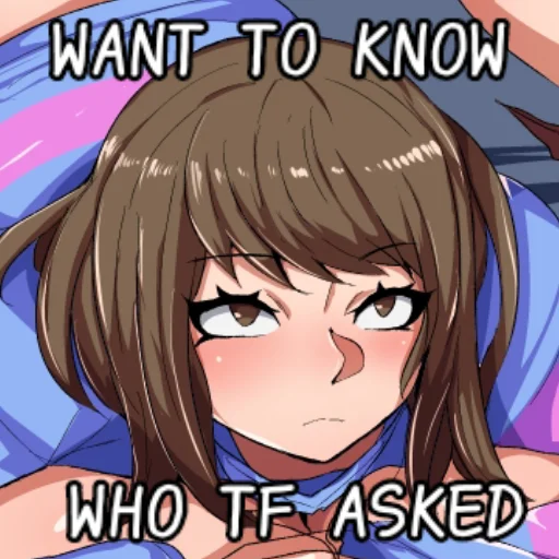 🤨 Стикер «Tsuyomayo moment» для Telegram