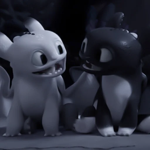 🗞 Стикер «، ⃕ toothless&day fury» для Telegram