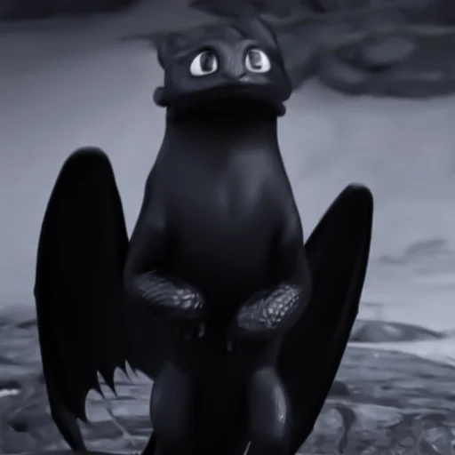🗞 Стикер «، ⃕ toothless&day fury» для Telegram