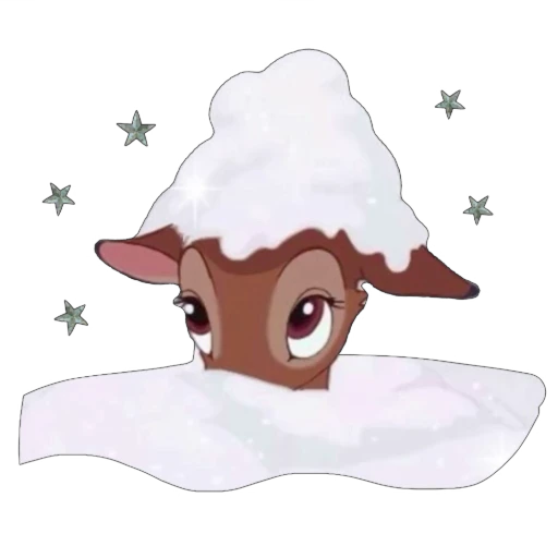 ❤ Стикер «оленята» для Telegram