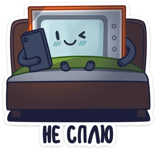 😉 Стикер «Ламповый телевизор» для Telegram