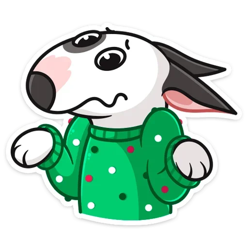 🤷‍♂️ Стикер «Новогодний Такер» для Telegram