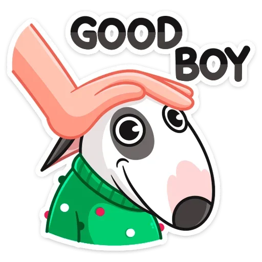 😊 Стикер «Новогодний Такер» для Telegram