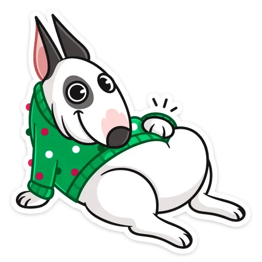 😊 Стикер «Новогодний Такер» для Telegram
