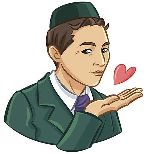 😘 Стикер «Габдулла Тукай» для Telegram