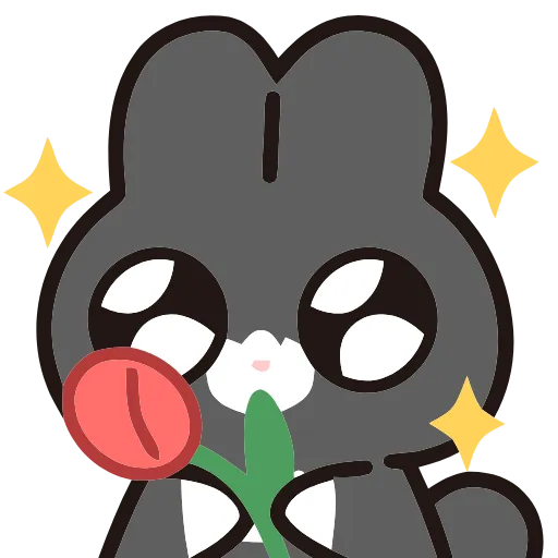 Эмодзи Tulip Bunny для Telegram — скачать