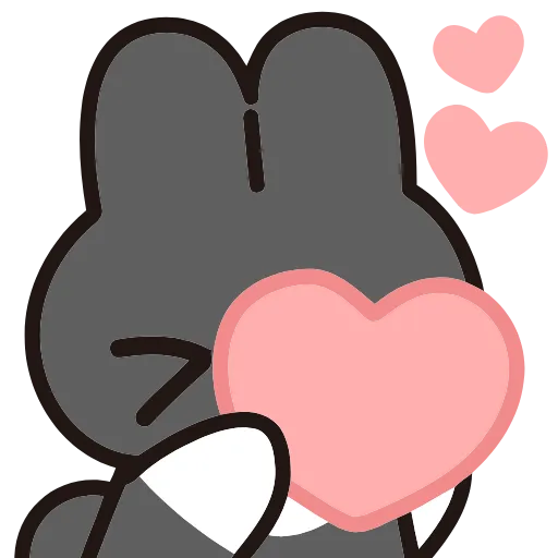 💕 Эмодзи «Tulip Bunny» для Telegram