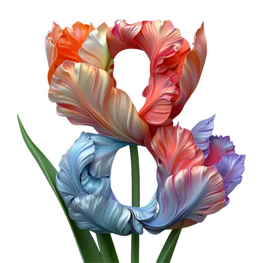 💐 Стикер «Тюльпаны 8 Марта» для Telegram