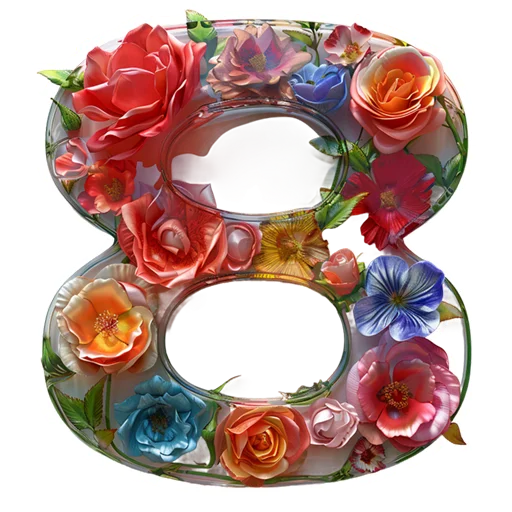 🌹 Стикер «Тюльпаны 8 Марта» для Telegram