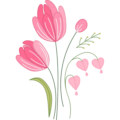 🌷 Стикер «Tulips» для Telegram