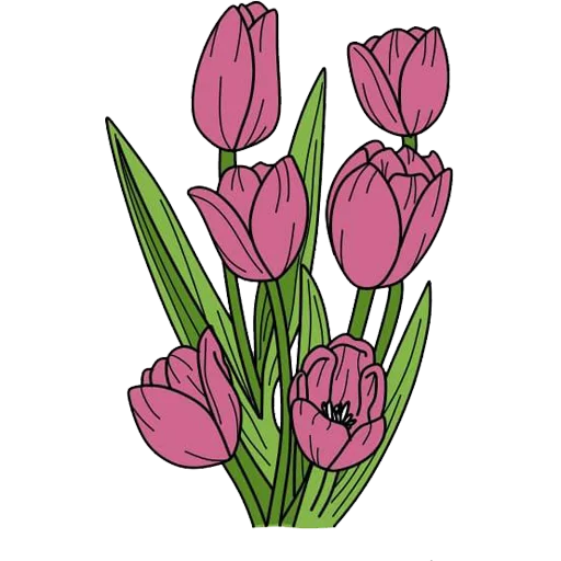 🌷 Стикер «Tulips» для Telegram