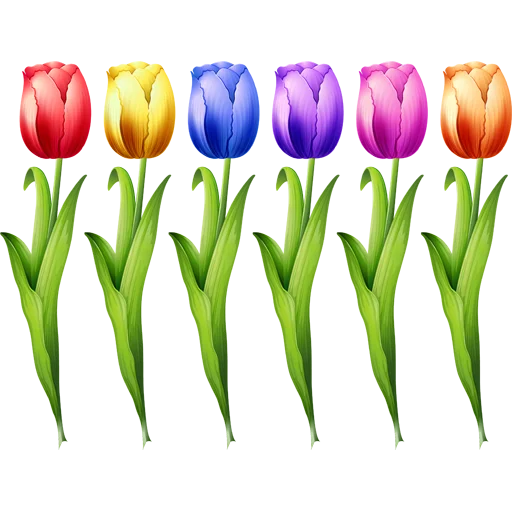 🌷 Стикер «Tulips» для Telegram