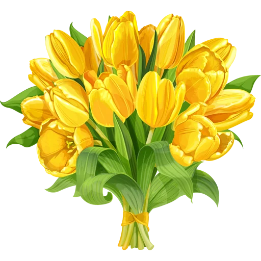 🌷 Стикер «Tulips» для Telegram