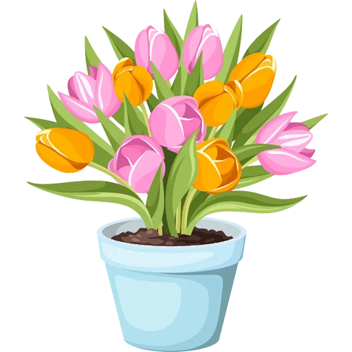🌷 Стикер «Tulips» для Telegram