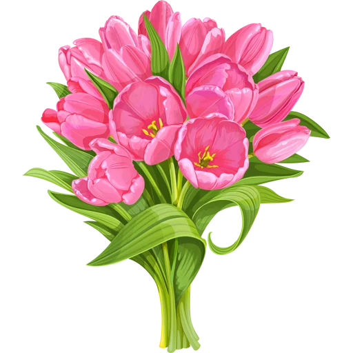 🌷 Стикер «Tulips» для Telegram