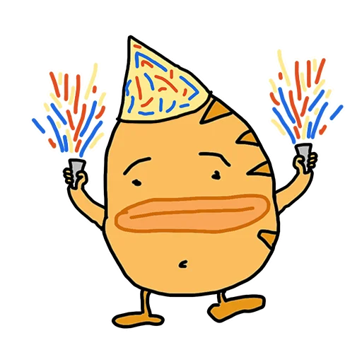 🥳 Стикер «pirozhok» для Telegram