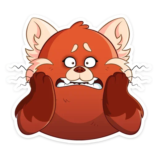 😱 Стикер «Я краснею» для Telegram