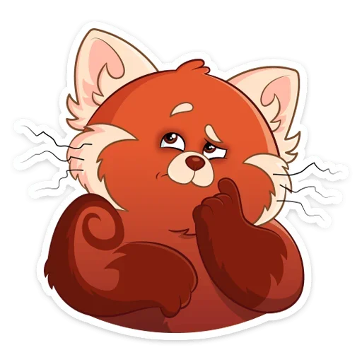🤔 Стикер «Я краснею» для Telegram
