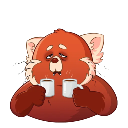 ☕️ Стикер «Я краснею Без Текста» для Telegram
