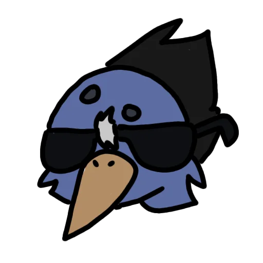 😎 Стикер «Голубь гей» для Telegram
