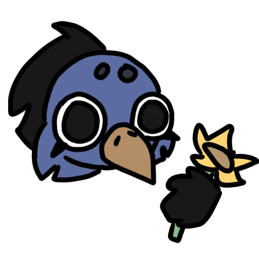 🌷 Стикер «Голубь гей» для Telegram