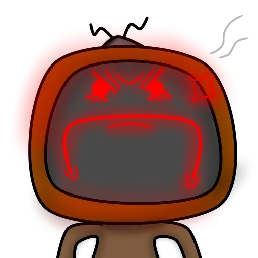 😡 Стикер «Tv everywhere» для Telegram
