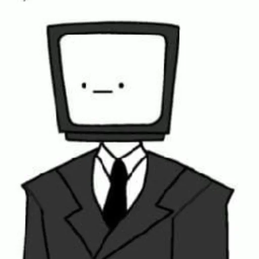 😐 Стикер «TV man» для Telegram