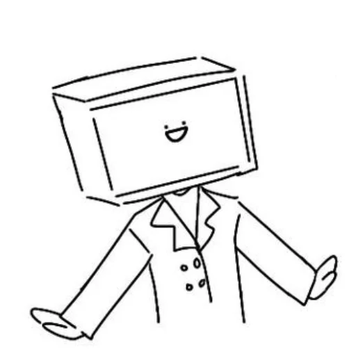 🙂 Стикер «TV man» для Telegram