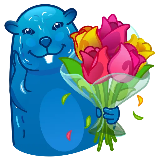 💐 Стикер «Твори бобро» для Telegram