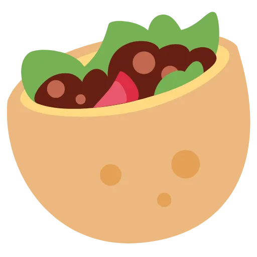 🥙 Эмодзи «Twemoji Foods» для Telegram
