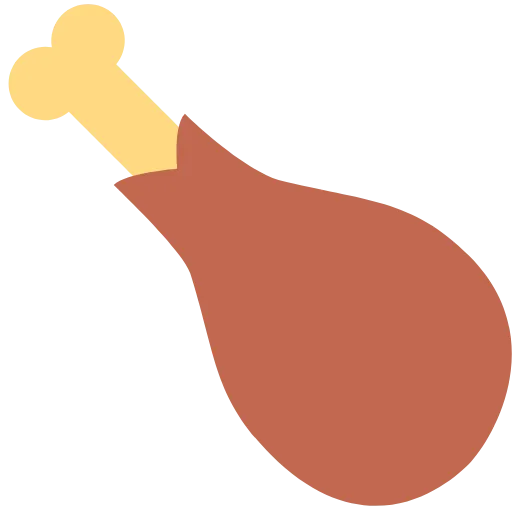 🍗 Эмодзи «Twemoji Foods» для Telegram
