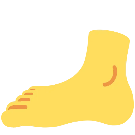 🦶 Эмодзи «Twemoji Hands» для Telegram