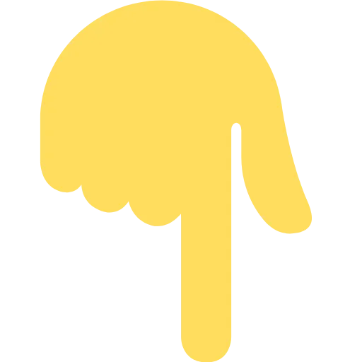 👇 Эмодзи «Twemoji Hands» для Telegram