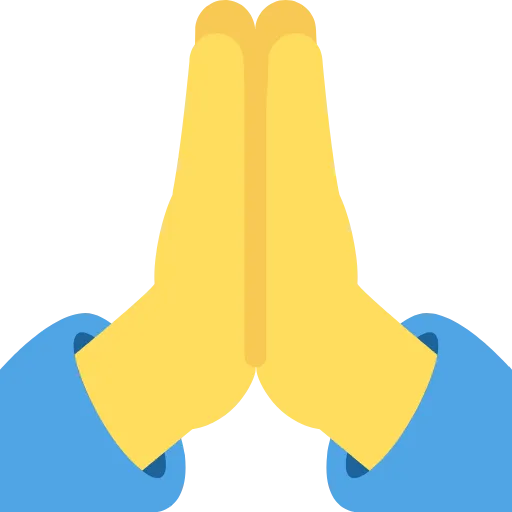 🙏 Эмодзи «Twemoji Hands» для Telegram