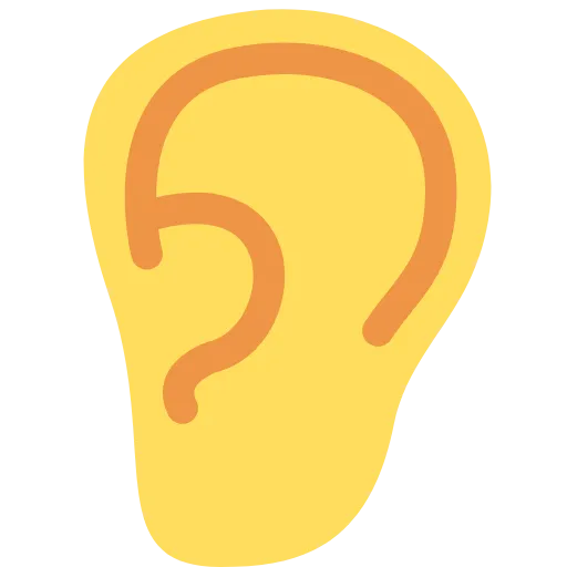 👂 Эмодзи «Twemoji Hands» для Telegram