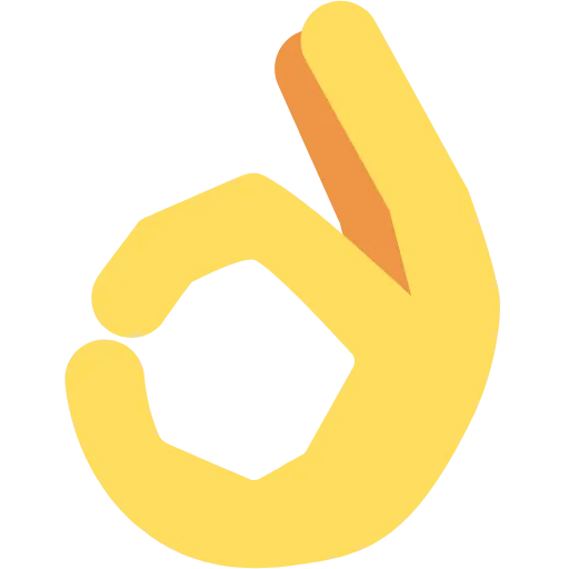 👌 Эмодзи «Twemoji Hands» для Telegram