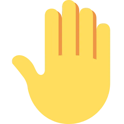 🤚 Эмодзи «Twemoji Hands» для Telegram