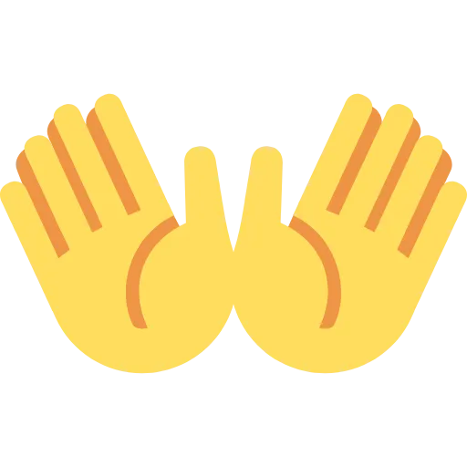 👐 Эмодзи «Twemoji Hands» для Telegram