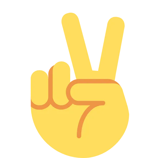 ✌️ Эмодзи «Twemoji Hands» для Telegram