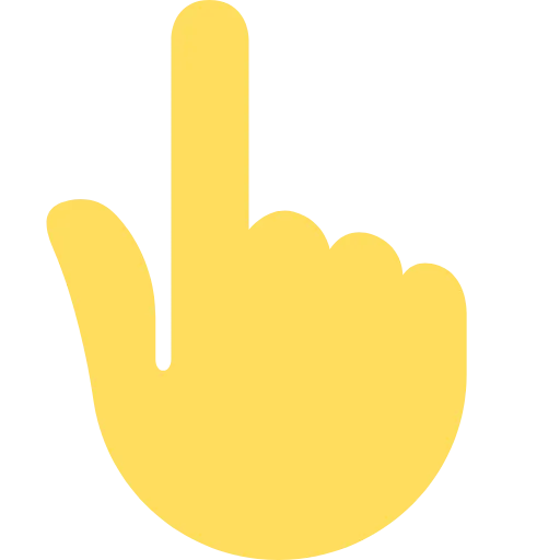 👆 Эмодзи «Twemoji Hands» для Telegram