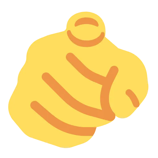🫵 Эмодзи «Twemoji Hands» для Telegram