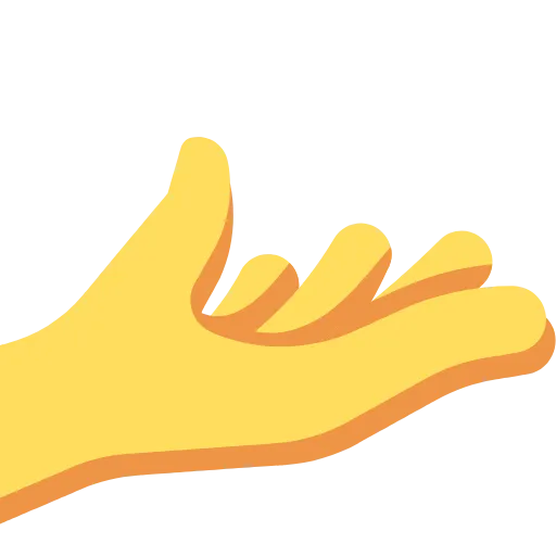 🫴 Эмодзи «Twemoji Hands» для Telegram