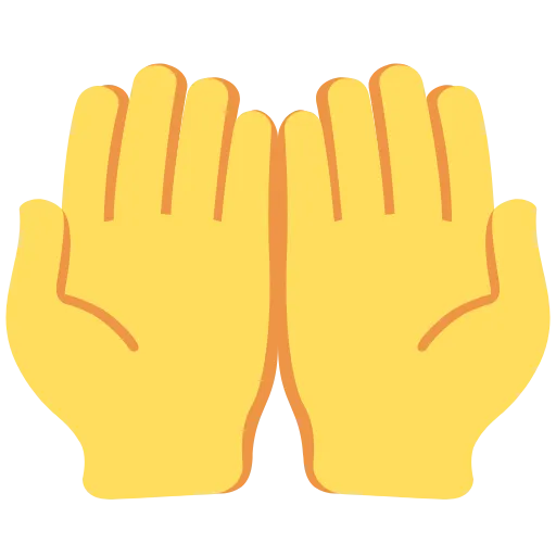 🤲 Эмодзи «Twemoji Hands» для Telegram