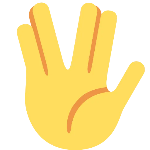 🖖 Эмодзи «Twemoji Hands» для Telegram