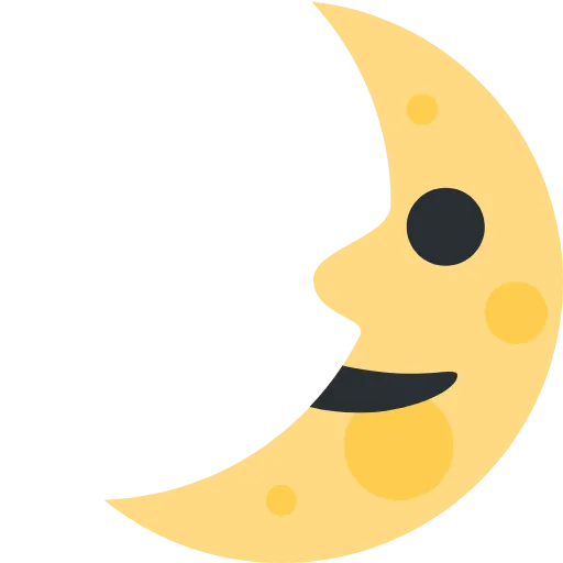 🌛 Эмодзи «Twemoji Time & Weather» для Telegram