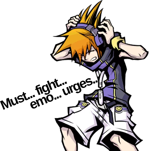 😫 Стикер «The World Ends With You» для Telegram