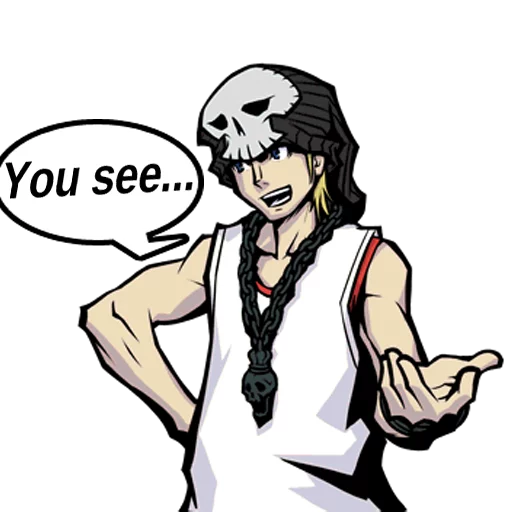 😃 Стикер «The World Ends With You» для Telegram