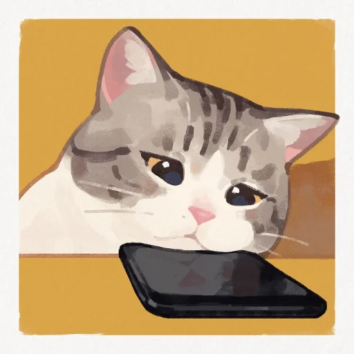😞 Стикер «GENTLECAT and titsay» для Telegram